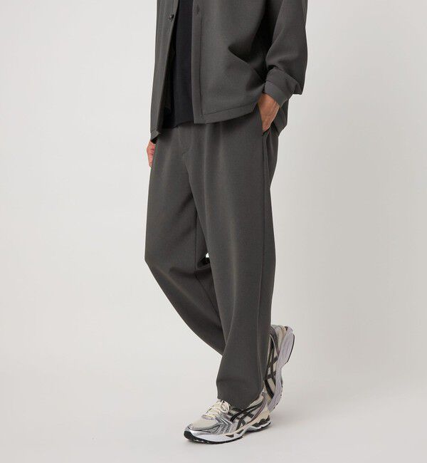 BEAUTY&YOUTH UNITED ARROWS「DUAL PACK 2.0 1プリーツ テーパード イージーパンツ -セットアップ対応 ウォッシャブル マルチ機能-」|チノ|