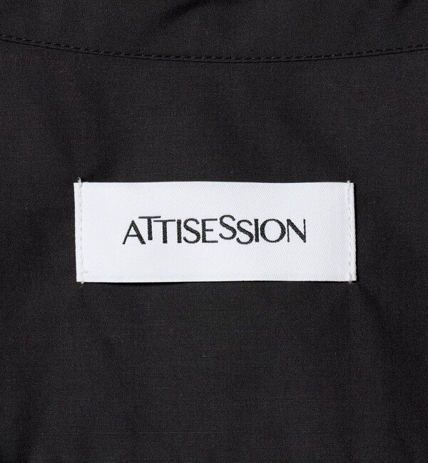 ATTISESSION「＜ATTISESSION＞レース ドッキング シャツ」|シャツ・ブラウス|