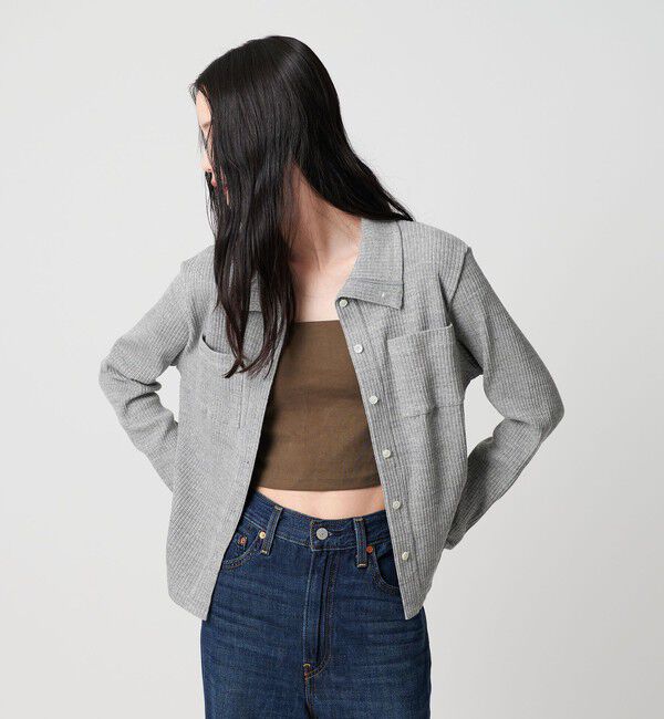 BEAUTY&YOUTH UNITED ARROWS「コットン リブハイネックカーディガン ウォッシャブル」|カーディガン|