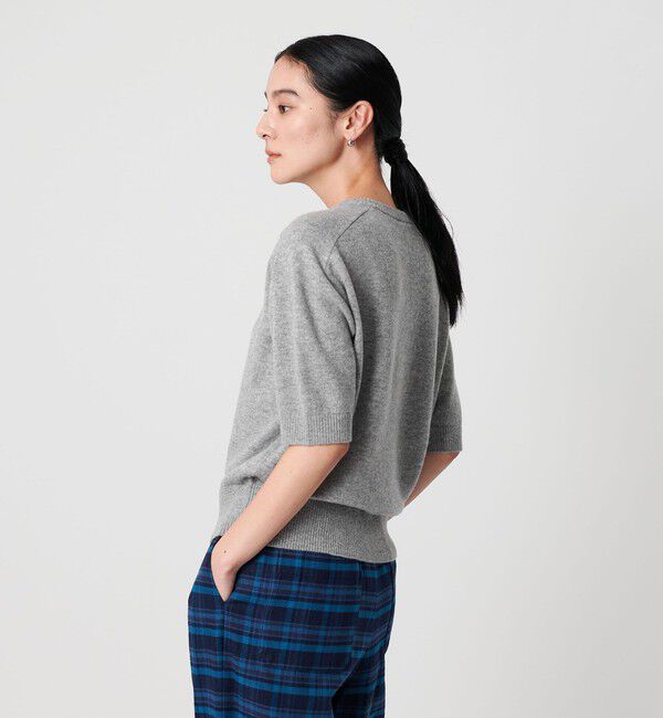 BEAUTY&YOUTH UNITED ARROWS「カシミヤ クルーネック ショートスリーブニット」|ニット・セーター|