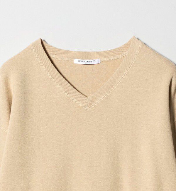 BEAUTY&YOUTH UNITED ARROWS「ソフトコットン Vネック スムース ニットプルオーバー ウォッシャブル」|ニット・セーター|
