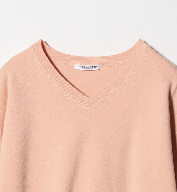 BEAUTY&YOUTH UNITED ARROWS「ソフトコットン Vネック スムース ニットプルオーバー ウォッシャブル」|ニット・セーター|