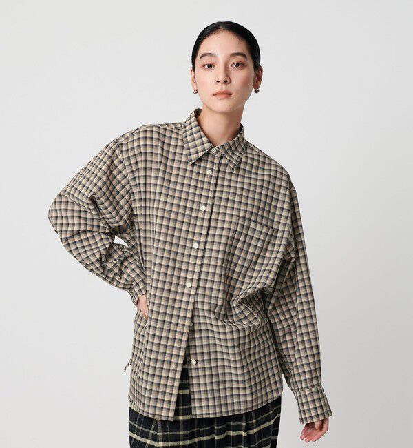 BEAUTY&YOUTH UNITED ARROWS「ポリエステルウール ローンチェックシャツ」|シャツ・ブラウス|