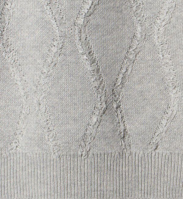 BEAUTY&YOUTH UNITED ARROWS「フリンジ パターン クルーネック ニット」|ニット・セーター|