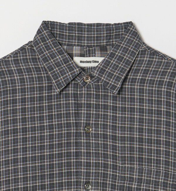 MONKEY TIME「ダブルガーゼ チェック シャツ」|シャツ・ブラウス|