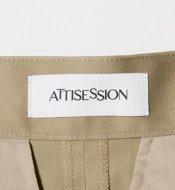 ATTISESSION「＜ATTISESSION＞ベルト 2タック ストレート パンツ 2」|その他|
