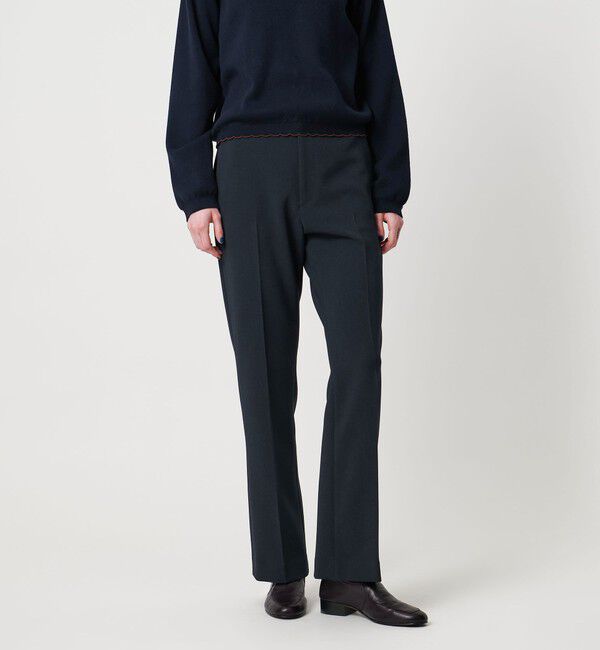 STEVEN ALAN「＜Steven Alan＞ダブルクロス フレアパンツ」|スラックス|NAVY