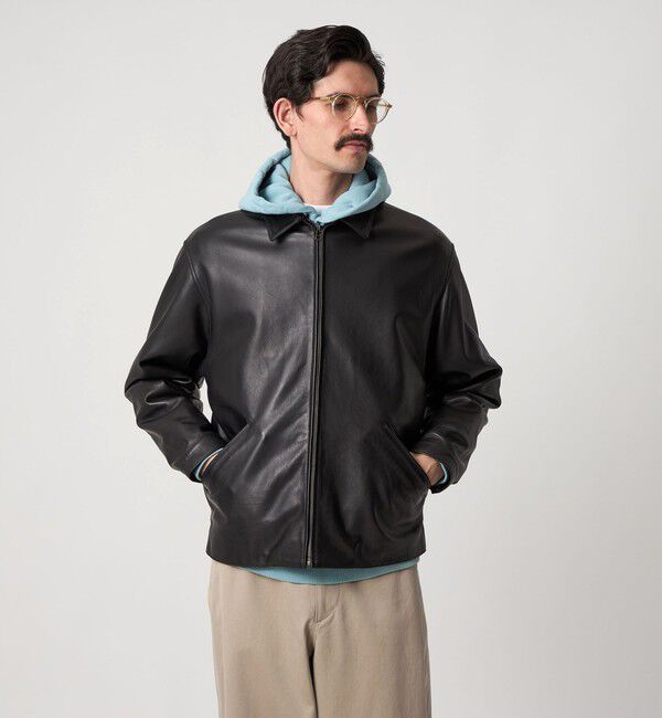 STEVEN ALAN「＜Steven Alan＞  シープ グローブレザー ワーク ブルゾン」|その他|BLACK