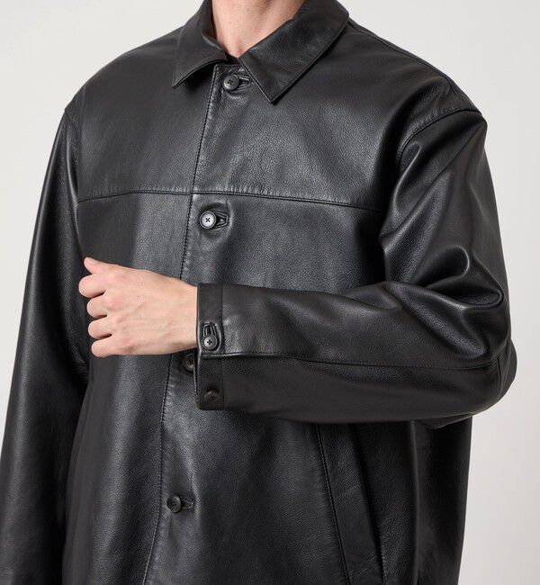 STEVEN ALAN「＜Steven Alan＞ シボ シープレザー カー コート」|その他|