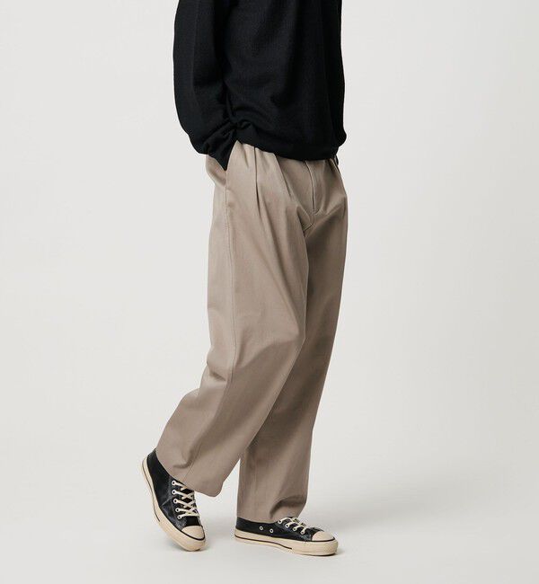 BEAUTY&YOUTH UNITED ARROWS「ダルカラー ワイド チノパンツ」|チノ|