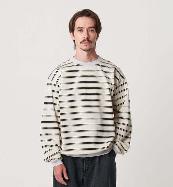 BEAUTY&YOUTH UNITED ARROWS「トリプル ボーダー スウェット Tシャツ」|Tシャツ・カットソー|
