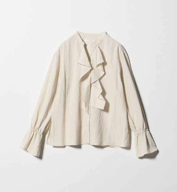 BEAUTY&YOUTH UNITED ARROWS「ラッフル スキッパーブラウス ウォッシャブル」|シャツ・ブラウス|