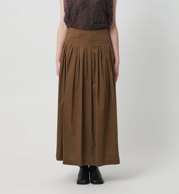 BEAUTY&YOUTH UNITED ARROWS「ポリエステルコットン タックフレアスカート」|スカート|