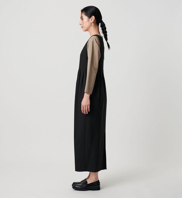 BEAUTY&YOUTH UNITED ARROWS「【WEB限定 Wardrobe DAILY MINIMAL】ウールライクメランジ スクエアネックワンピース ウォッシャブル」|ワンピース|