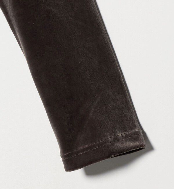 BEAUTY&YOUTH UNITED ARROWS「ポリエステルブレンド ベロアロングスリーブ Tシャツ」|Tシャツ・カットソー|