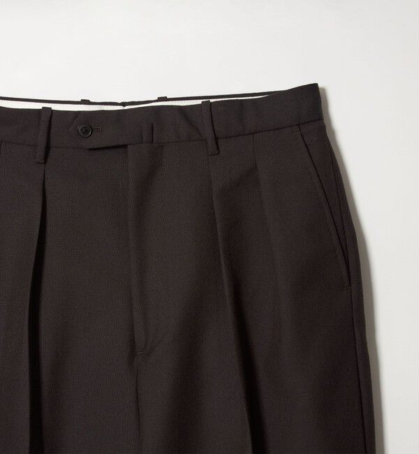 STEVEN ALAN「＜Steven Alan＞ ウール オックスフォード イン ツープリーツ ドレス トラウザーズ」|スラックス|