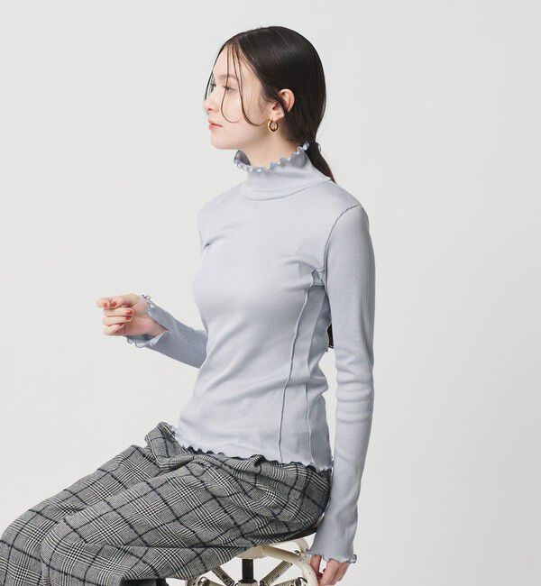 BEAUTY&YOUTH UNITED ARROWS「ポリエステルコットンテレコ メロータートルネック カットソー」|Tシャツ・カットソー|LT.BLUE