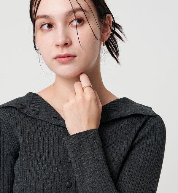 BEAUTY&YOUTH UNITED ARROWS「メタル&times;キュービックジルコニア 2ライン リング」|リング|