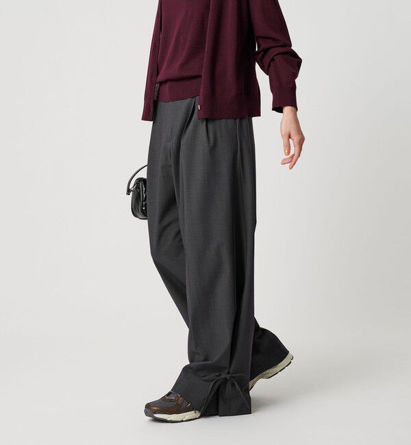 BEAUTY&YOUTH UNITED ARROWS「 へムリボン パンツ ウォッシャブル」|スラックス|