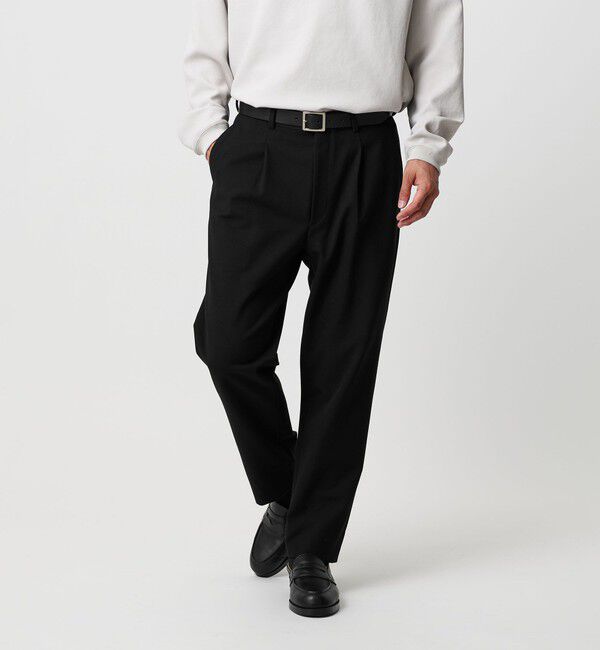 BEAUTY&YOUTH UNITED ARROWS「アルガン TR 1プリーツ テーパード パンツ NO.7」|チノ|