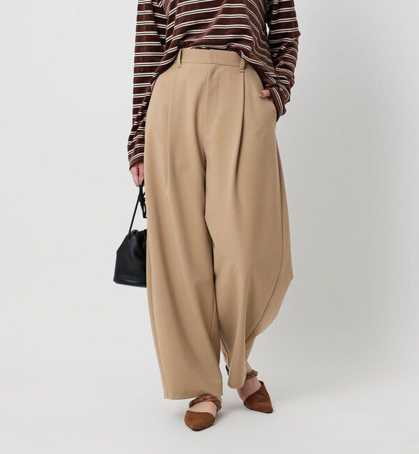 BEAUTY&YOUTH UNITED ARROWS「ポリエステルブレンド カーブパンツ」|スラックス|