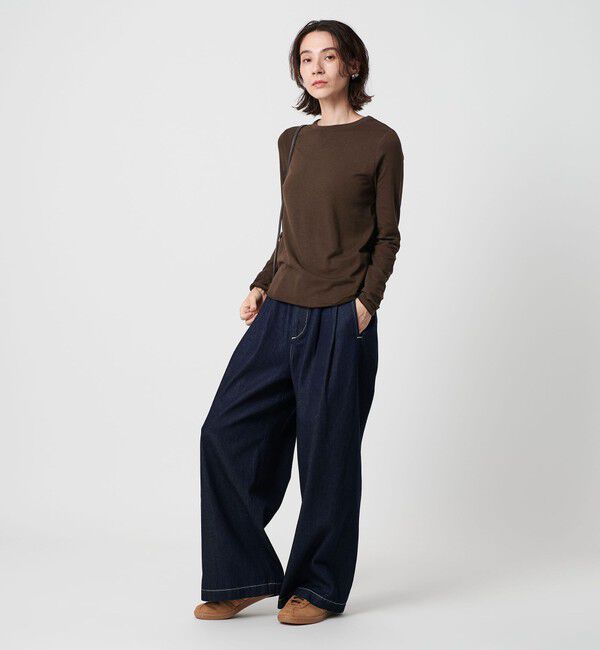 BEAUTY&YOUTH UNITED ARROWS「セルロースウールブレンド クルーネックカットソー」|Tシャツ・カットソー|