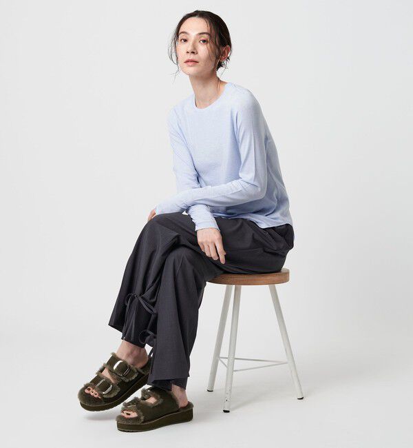 BEAUTY&YOUTH UNITED ARROWS「セルロースウールブレンド クルーネックカットソー」|Tシャツ・カットソー|