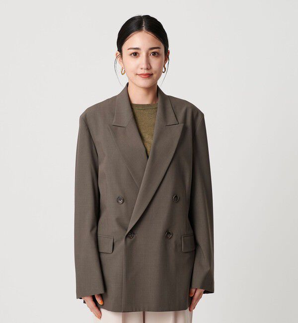 BEAUTY&YOUTH UNITED ARROWS「バックレースアップ ダブルジャケット」|テーラードジャケット|