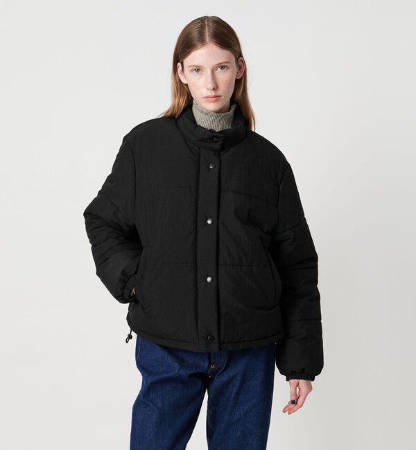 STEVEN ALAN「＜Steven Alan＞コットン ナイロン パデッド ショート ブルゾン」|その他|BLACK