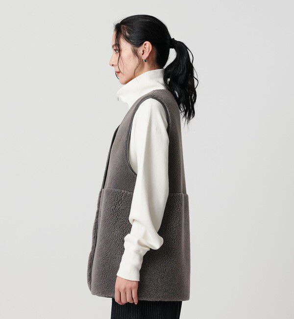 BEAUTY&YOUTH UNITED ARROWS「【WEB限定】ボア&times;フェイクムートン リバーシブルベスト」|ダウンベスト・ベスト|