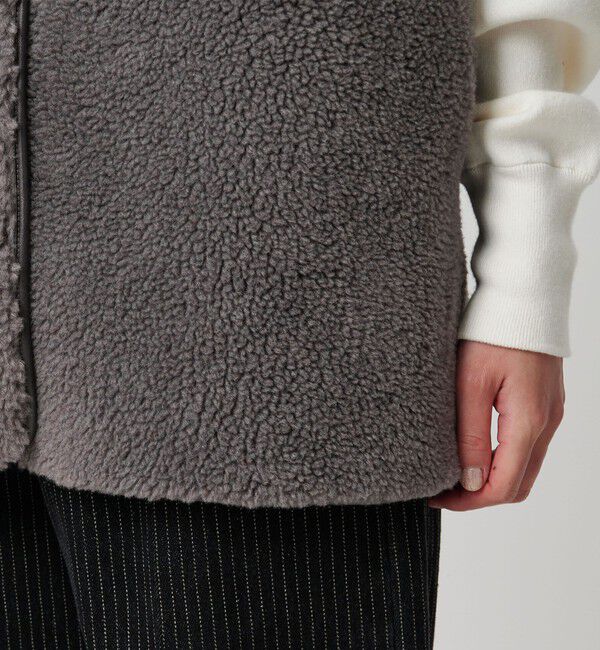 BEAUTY&YOUTH UNITED ARROWS「【WEB限定】ボア&times;フェイクムートン リバーシブルベスト」|ダウンベスト・ベスト|