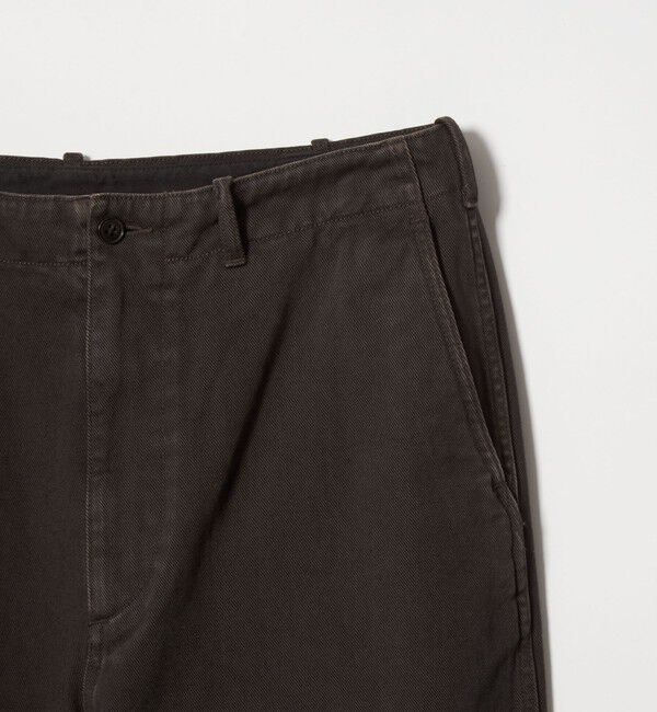 STEVEN ALAN「＜Steven Alan＞ ツイル ガーメントダイ アーミー ノープリーツ トラウザーズ」|チノ|