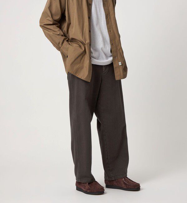 STEVEN ALAN「＜Steven Alan＞ ツイル ガーメントダイ アーミー ノープリーツ トラウザーズ」|チノ|