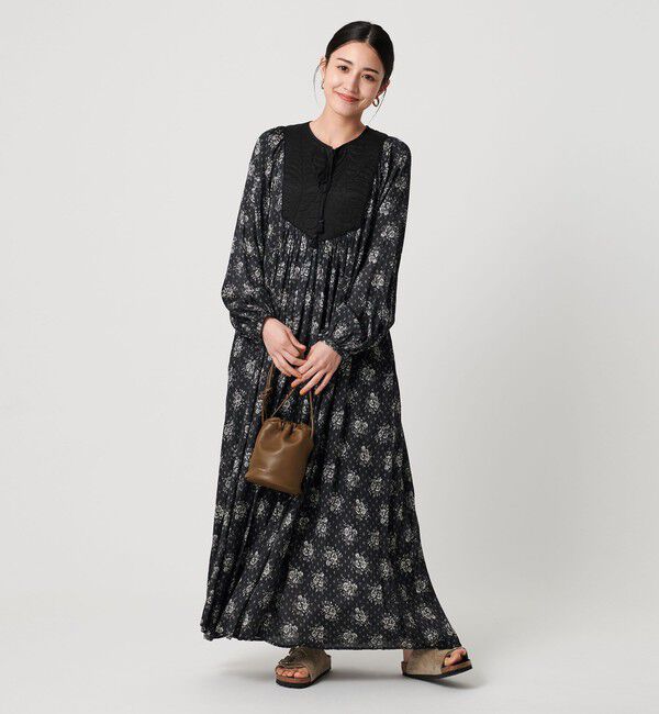 BEAUTY&YOUTH UNITED ARROWS「【別注】＜ne Quittez pas＞プリントヨークドレス」|ワンピース|