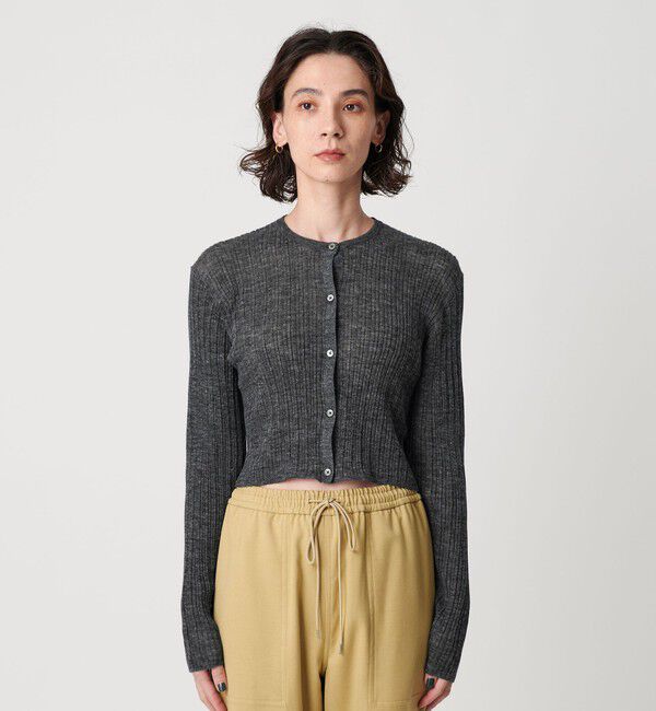 BEAUTY&YOUTH UNITED ARROWS「アルパカブレンド ランダムリブカーディガン」|カーディガン|