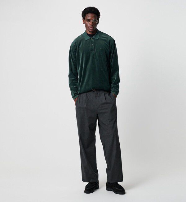 BEAUTY&YOUTH UNITED ARROWS「＜LACOSTE for BEAUTY&YOUTH＞ ベロア ポロシャツ」|Tシャツ・カットソー|