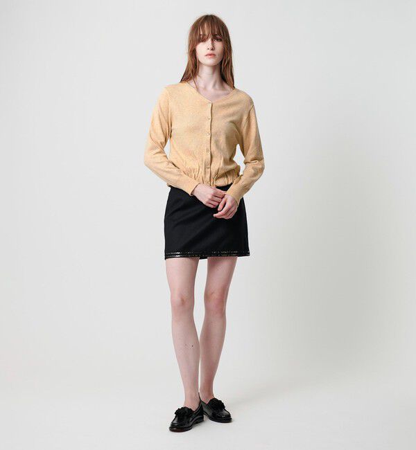 ATTISESSION「＜ATTISESSION＞ギャザー カーディガン」|カーディガン|