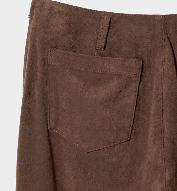 ATTISESSION「＜ATTISESSION＞スエードライク ストレート パンツ」|チノ|