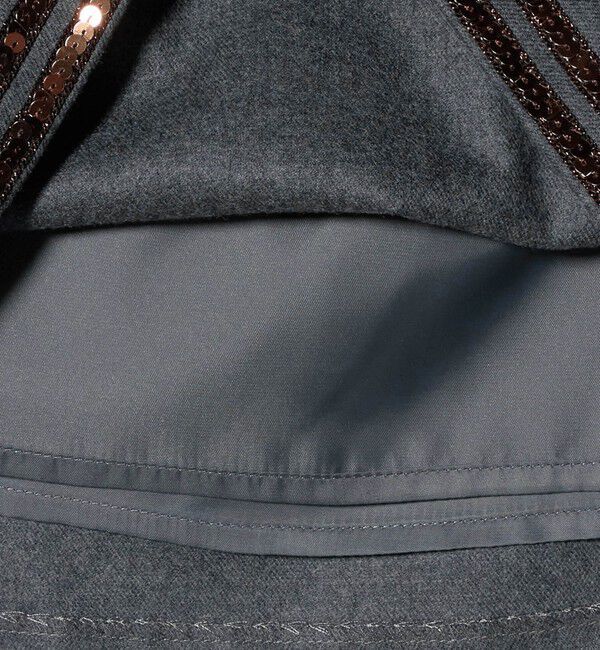 ATTISESSION「＜ATTISESSION＞スパンコール ライン ミニスカート 」|スカート|