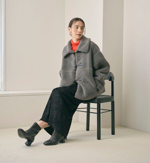 BEAUTY&YOUTH UNITED ARROWS「レザー バックジップ ブーツ」|ショートブーツ|