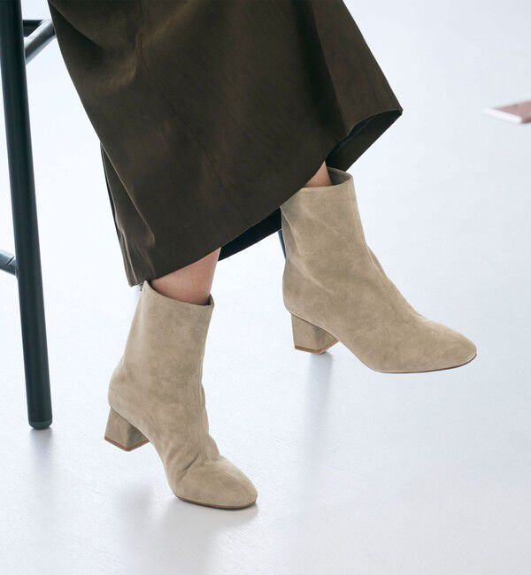 BEAUTY&YOUTH UNITED ARROWS「レザー バックジップ ブーツ」|ショートブーツ|