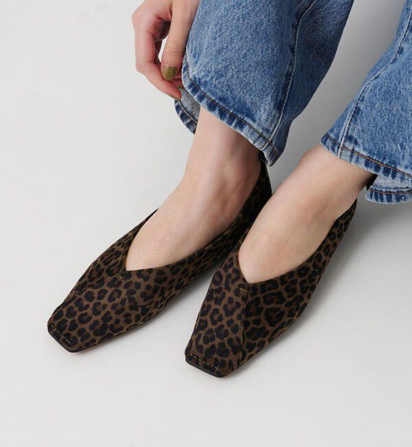 BEAUTY&YOUTH UNITED ARROWS「Vカット レオパード フラットシューズ」|バレエシューズ|その他1