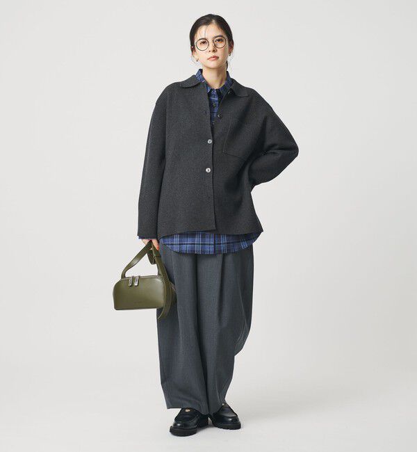 BEAUTY&YOUTH UNITED ARROWS「コットンウールブレンド ミラノリブ シャツカーディガン ウォッシャブル」|カーディガン|