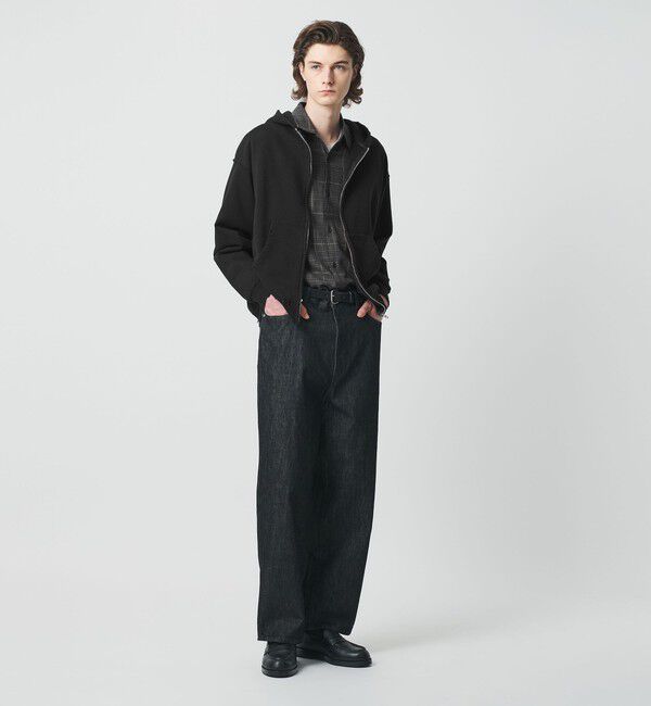 BEAUTY&YOUTH UNITED ARROWS「クラッシュ スウェット ジップ フーディ」|パーカー|