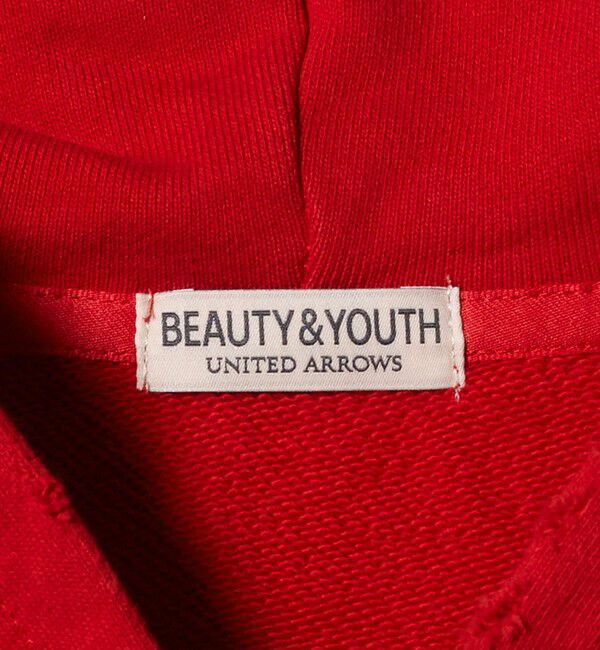 BEAUTY&YOUTH UNITED ARROWS「クラッシュ スウェット ジップ フーディ」|パーカー|