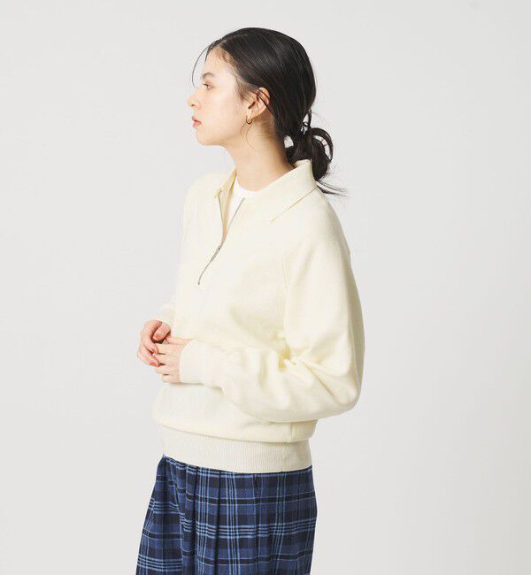 BEAUTY&YOUTH UNITED ARROWS「カノコニット ハーフジッププルオーバー ウォッシャブル」|ニット・セーター|