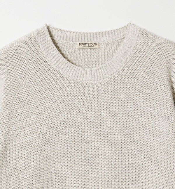 BEAUTY&YOUTH UNITED ARROWS「ドロップ ミラノ ミックス クルーネック ニット」|ニット・セーター|