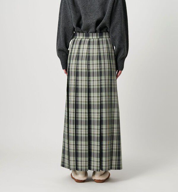 BEAUTY&YOUTH UNITED ARROWS「チェック プリーツロングスカート」|スカート|