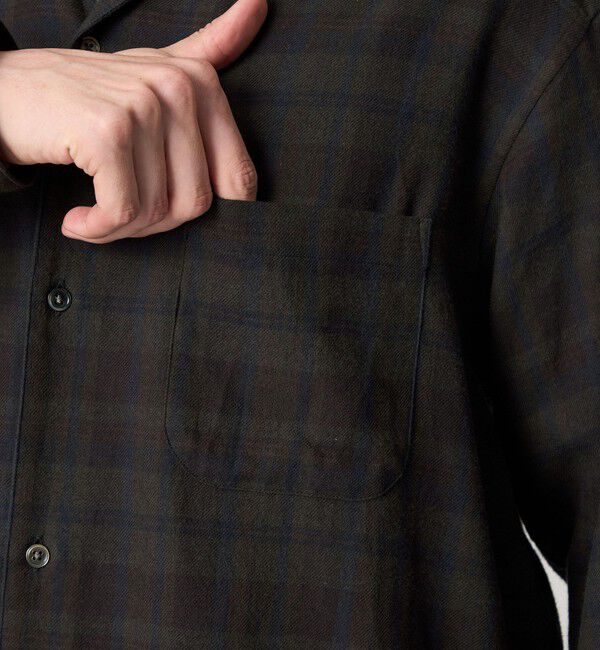 STEVEN ALAN「＜Steven Alan＞ ネル マドラスチェック オープンカラー シャツ BOX」|シャツ・ブラウス|