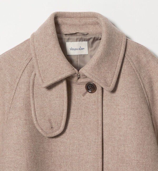 STEVEN ALAN「＜Steven Alan＞ウール カシミヤ テント ショートコート」|ステンカラーコート|